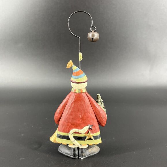 Williraye Studios 5" Folk Art Christmas Sweater Cat Ornament Tree Horn - Picture 6 of 13